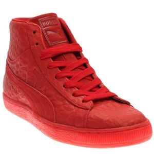 PUMA Mens Suede Mid Me Iced Casual Sneakers